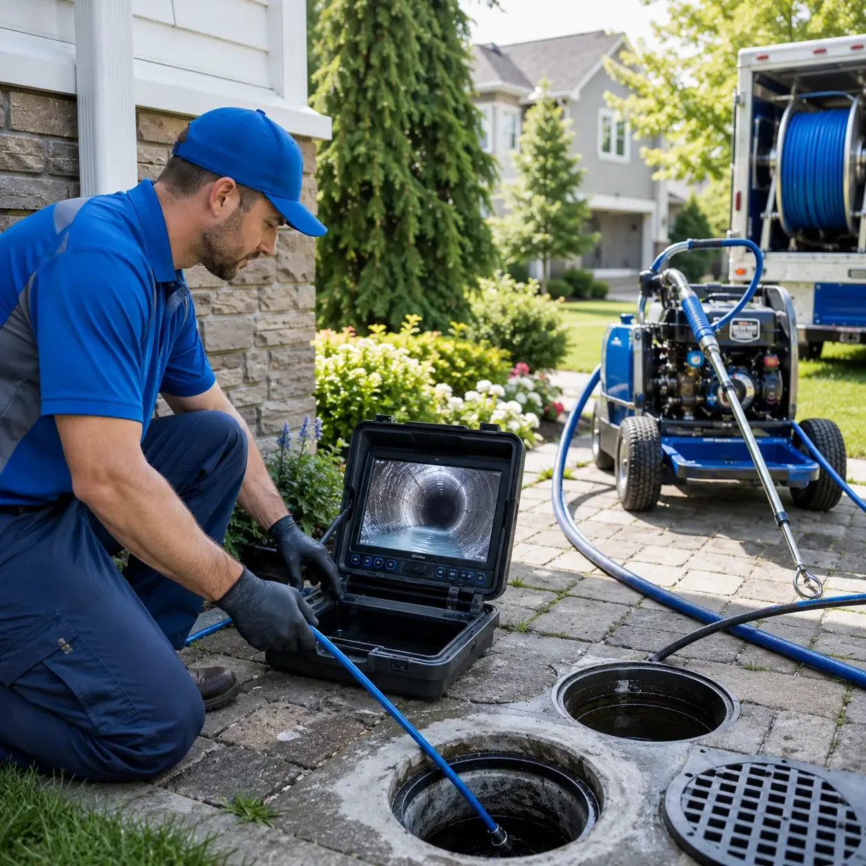 Outdoor drain cleaning professionals serving Fultonham, OH