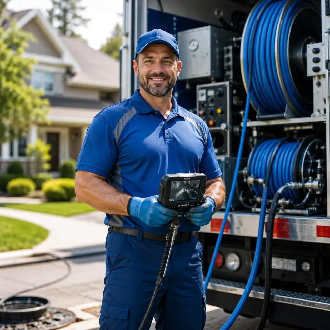 Local outdoor drain cleaning specialists in Fultonham, OH